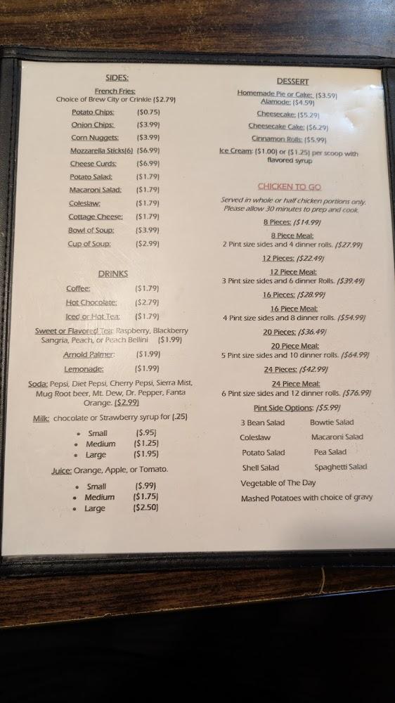 Shady Bend Cafe Menu image 4